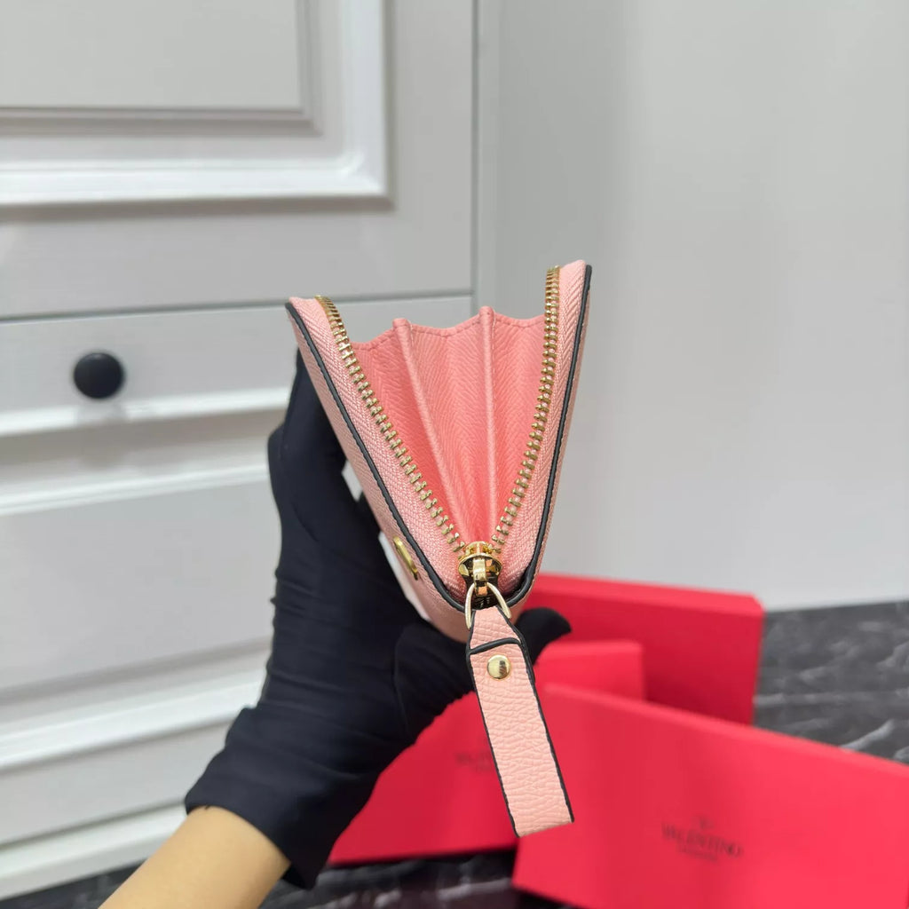 Valentino VLogo Zip-Around Wallet