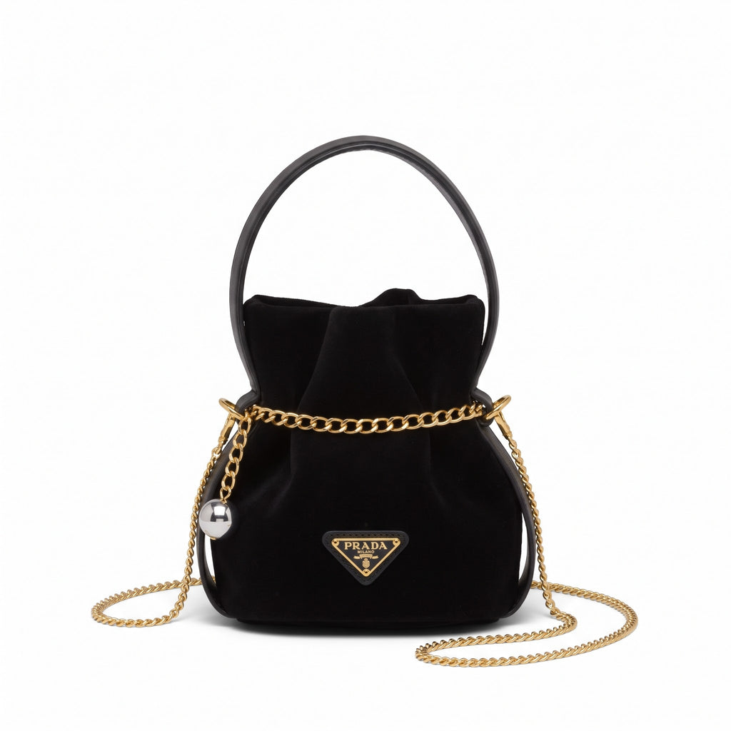 Prada Satin Mini Bucket Bag