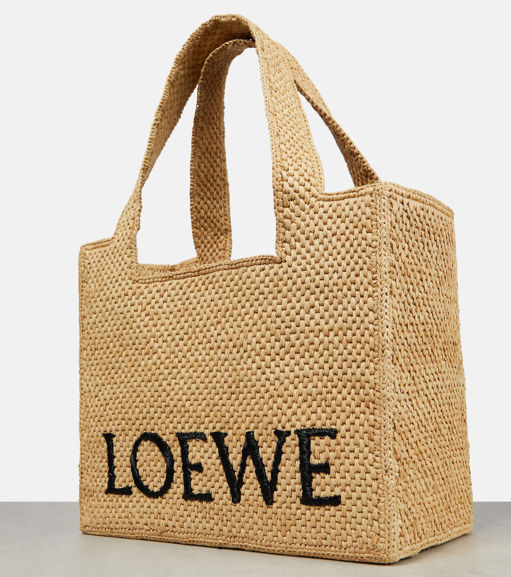 Loewe Standard A5 Tote in Raffia