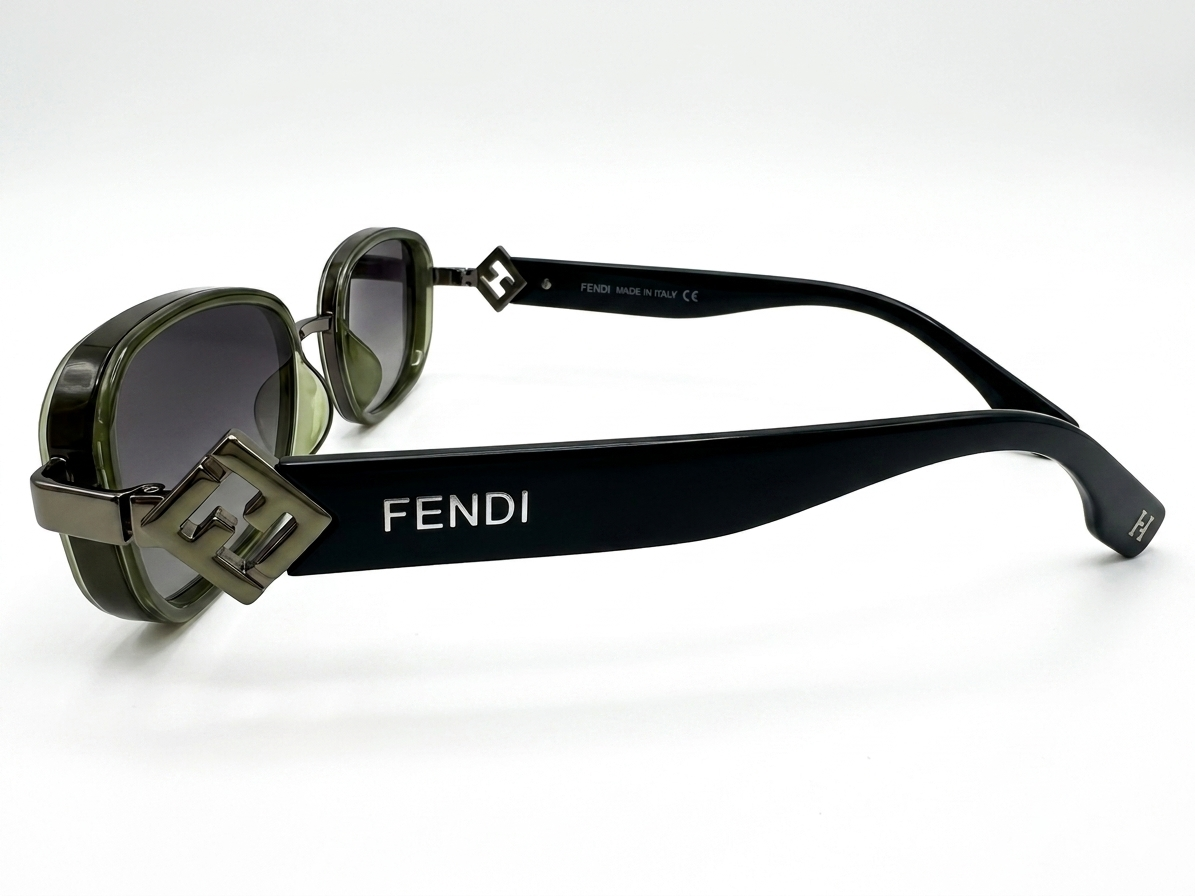 Fendi First O'Lock Rectangular Sunglasses