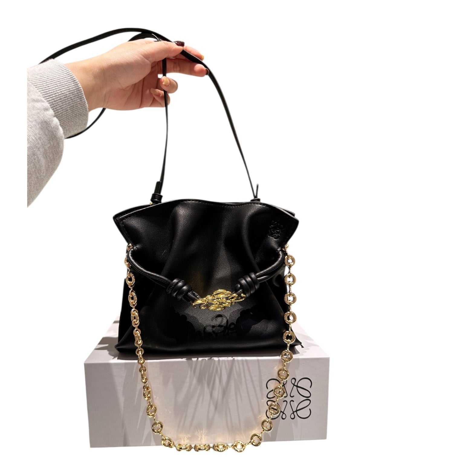 Loewe Anagram Chain Bucket Bag