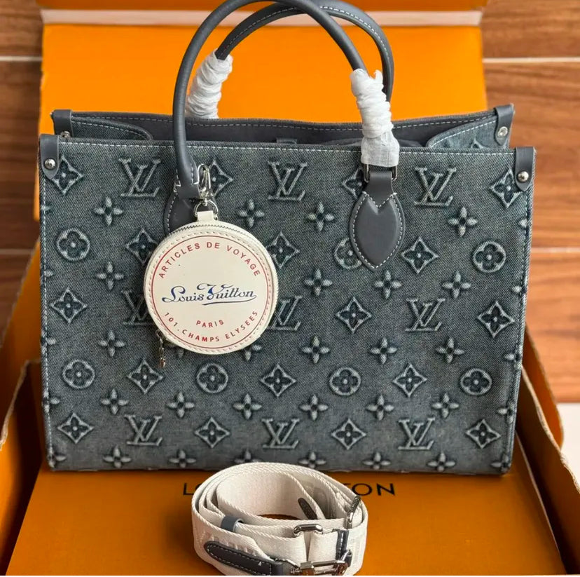 Louis Vuitton Onthego MM – Monogram Empreinte Denim