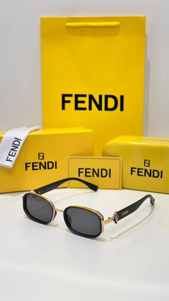 Fendi First O'Lock Rectangular Sunglasses