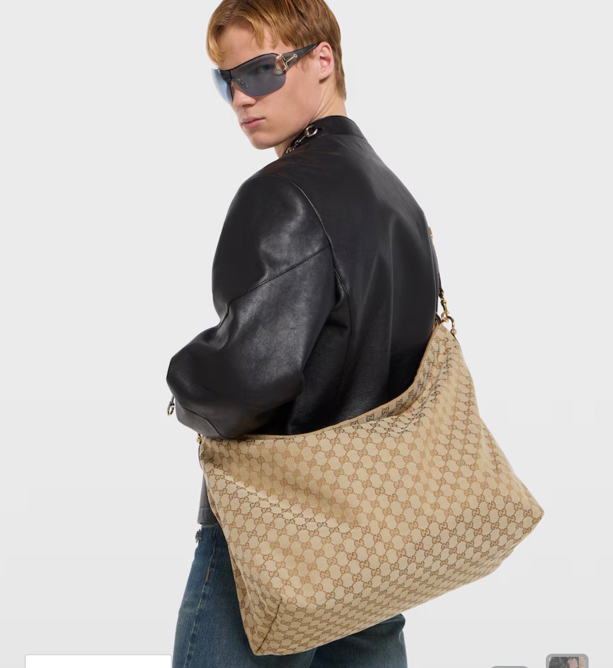 Gucci GG Canvas Large Hobo Bag