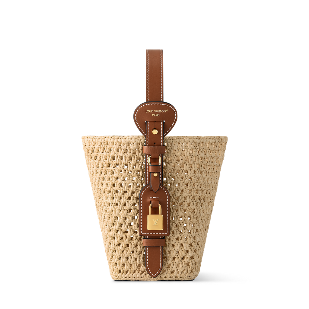 Louis Vuitton Nano Bucket in Raffia