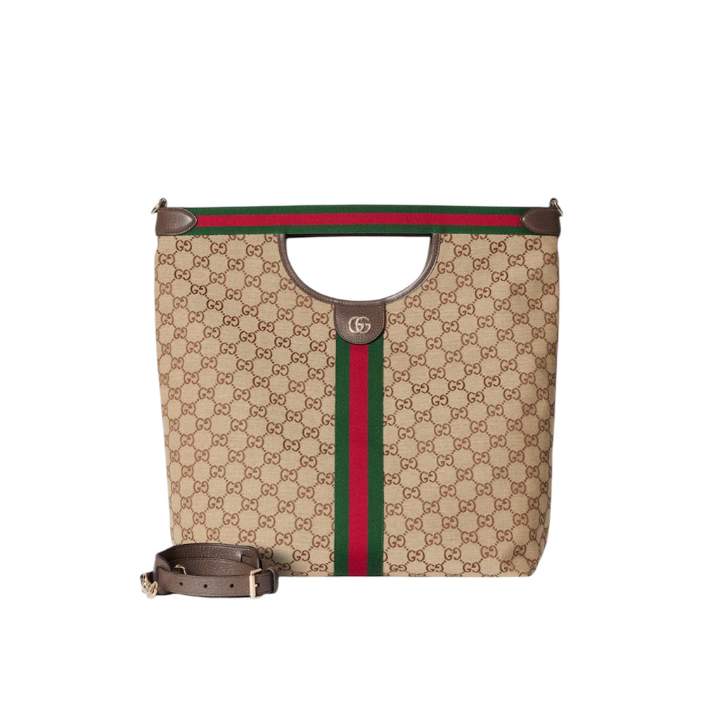 Gucci Ophidia GG Supreme Tote Bag with Pouch