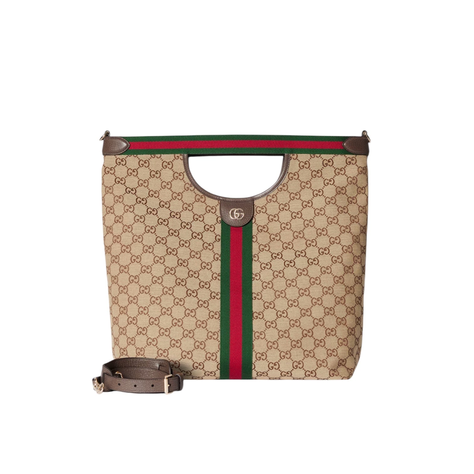 Gucci Ophidia GG Supreme Tote Bag with Pouch