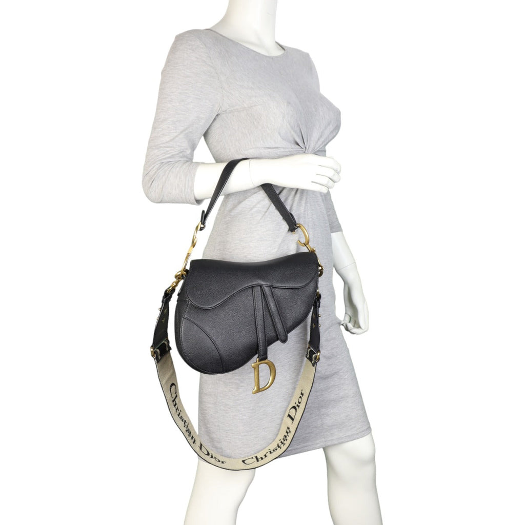 Dior Saddle Bag with Embroidered Strap