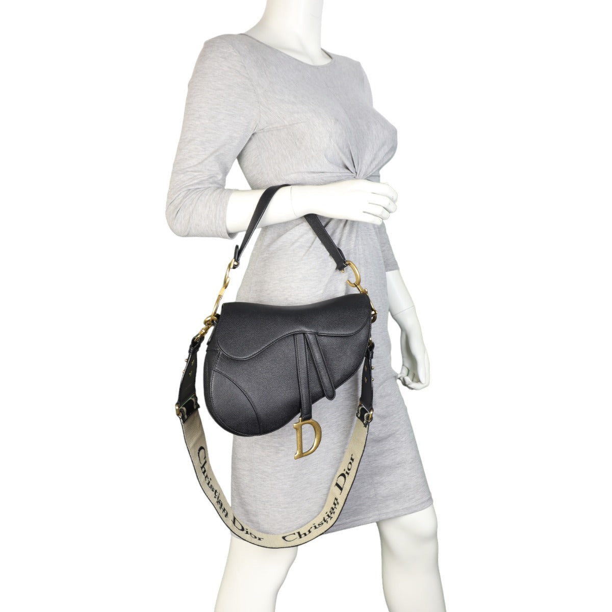 Dior Saddle Bag with Embroidered Strap