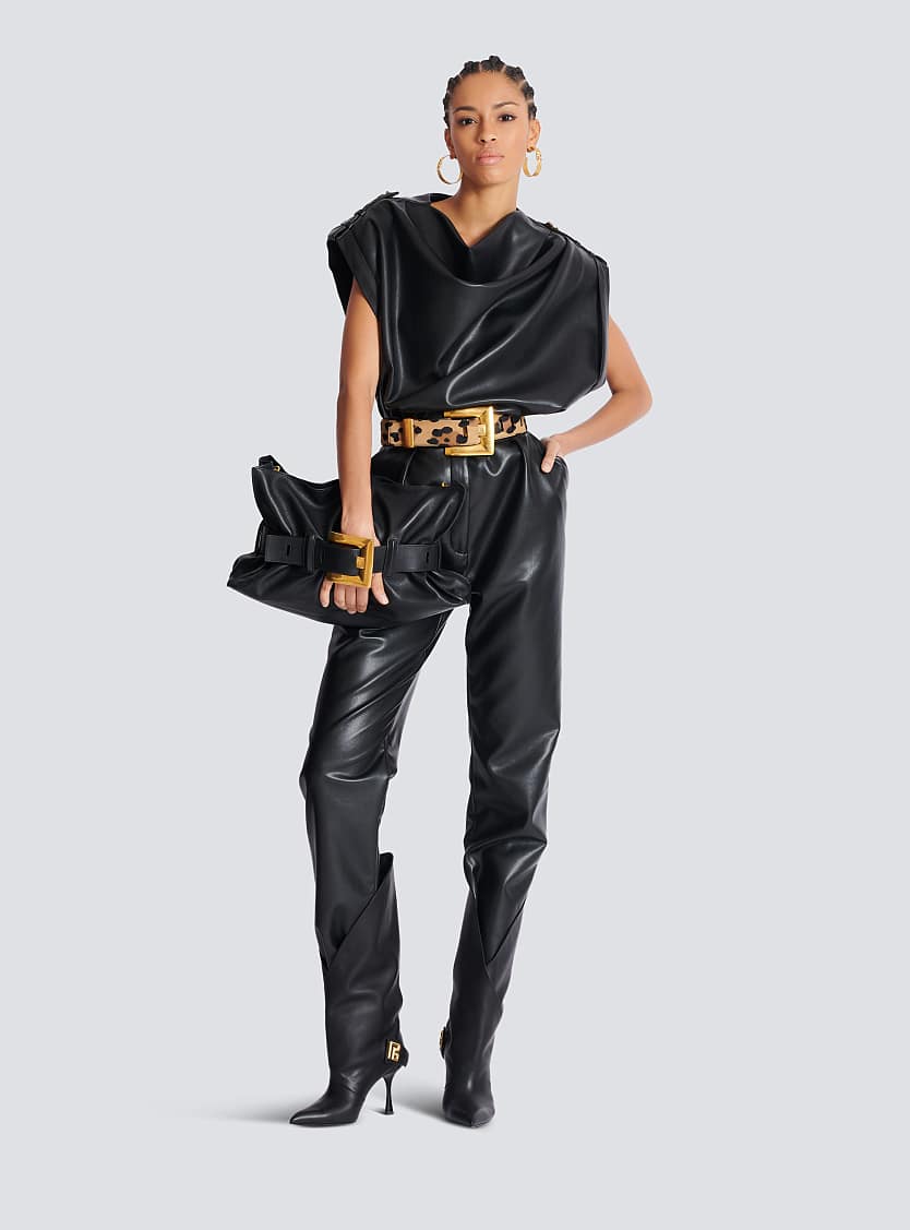 Balmain B-Buzz Belted Tote