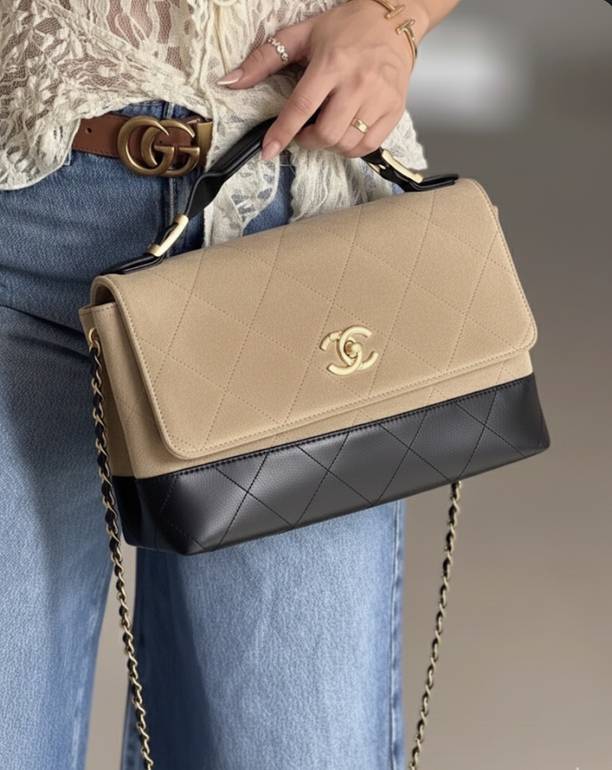 Chanel Coco Handle Flap Bag – Suede & Leather