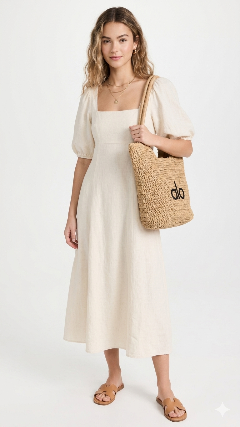 Alo Yoga Crochet Raffia Tote Bag