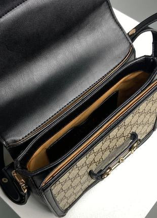 Gucci GG Supreme Horsebit Shoulder Bag