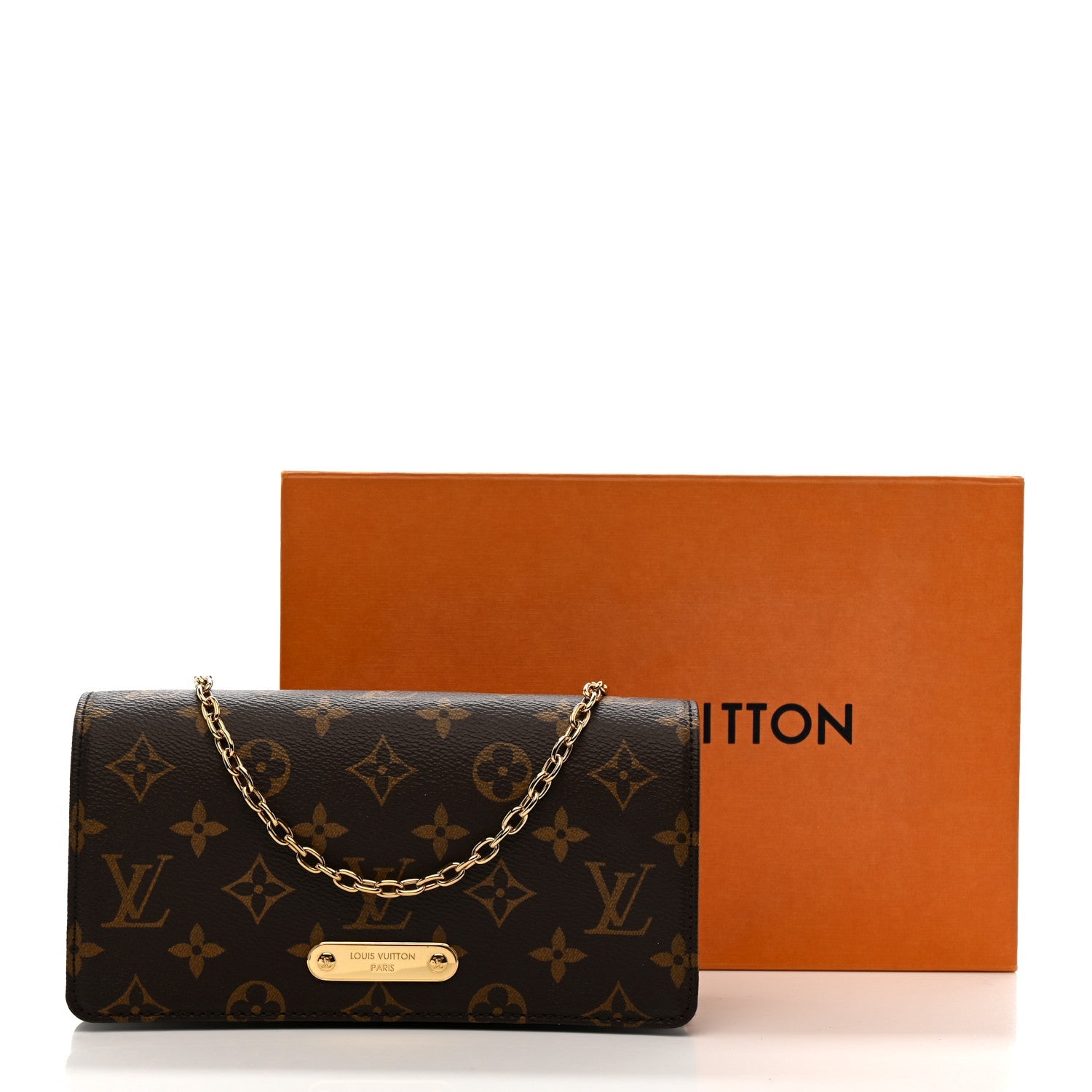Louis Vuitton Wallet On Chain Lily Monogram