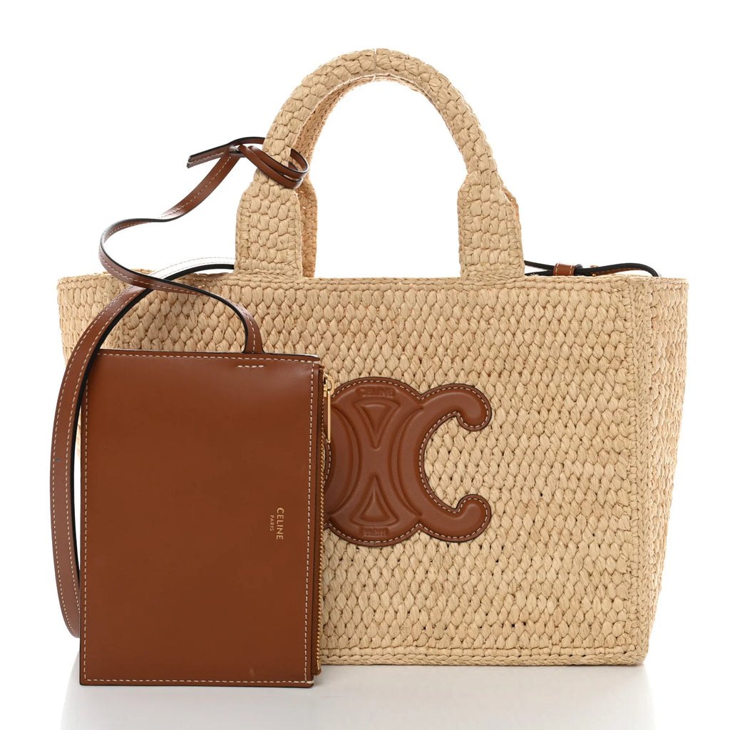 CELINE Teen Panier Raffia Tote
