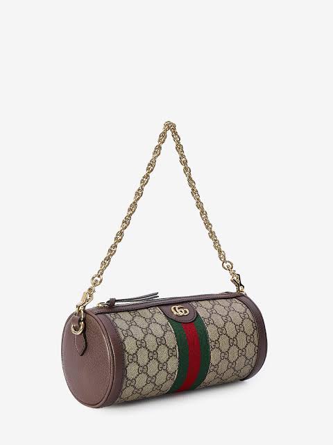 Gucci GG Canvas Shoulder Bag with Chain