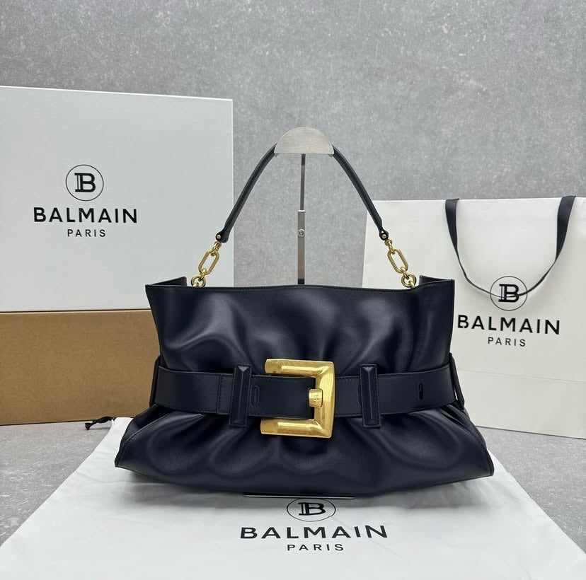 Balmain B-Buzz Belted Tote
