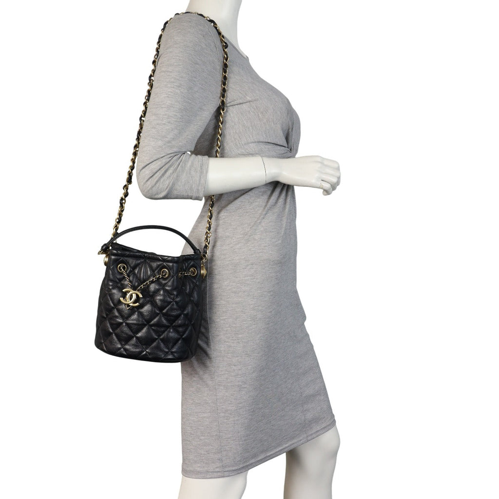 Chanel Drawstring Bucket Bag