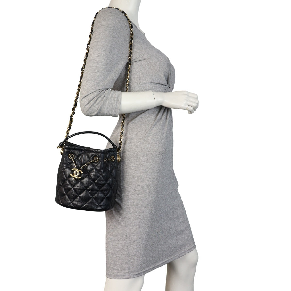 Chanel Drawstring Bucket Bag