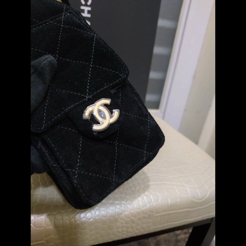 Chanel 25 Small Handbag Suede Calfskin & Gold-Tone Metal