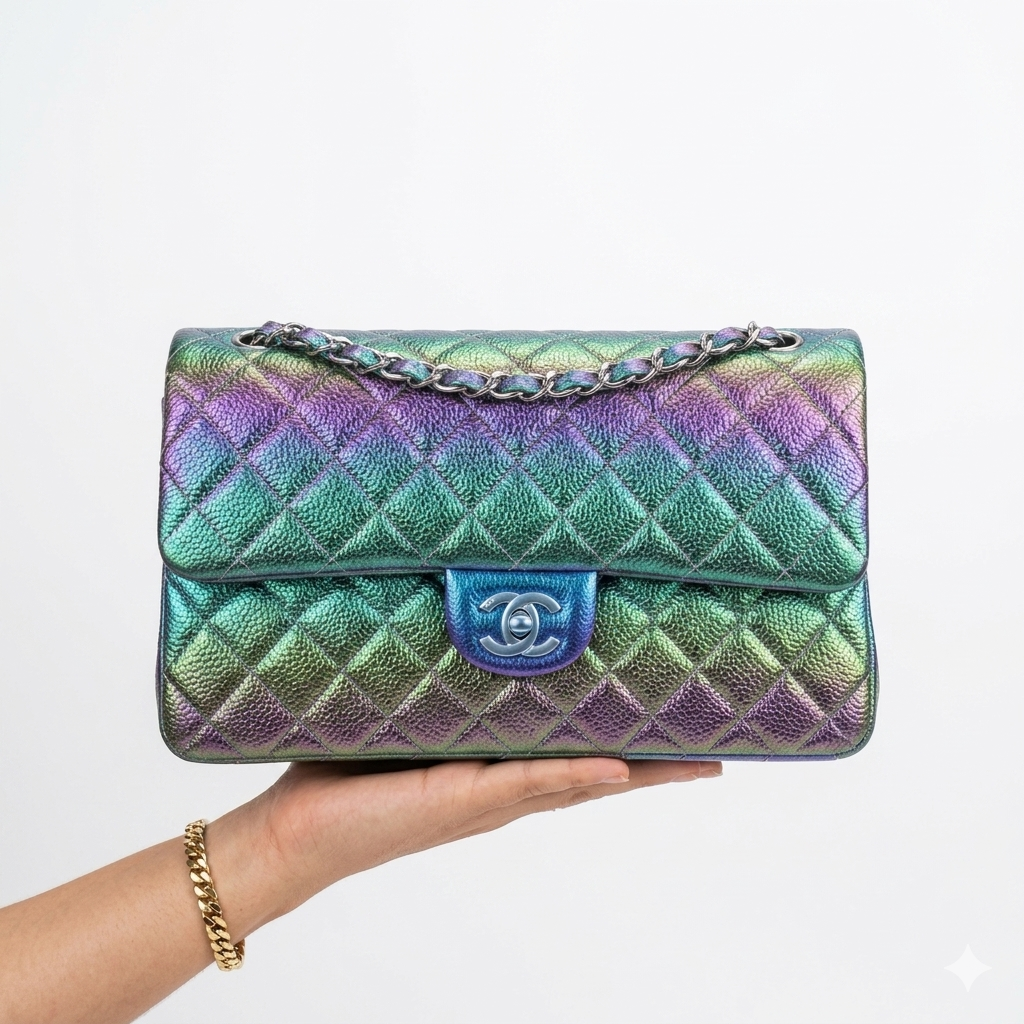 Chanel Iridescent Caviar Classic Flap Bag