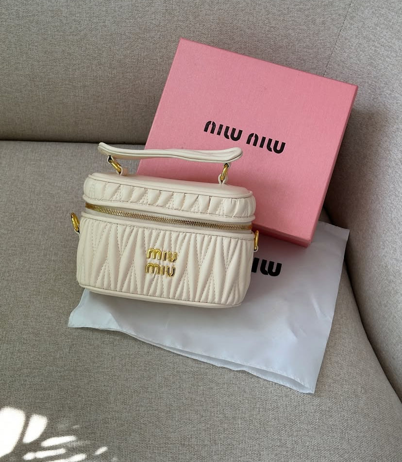 Miu Miu Matelassé Vanity Bag