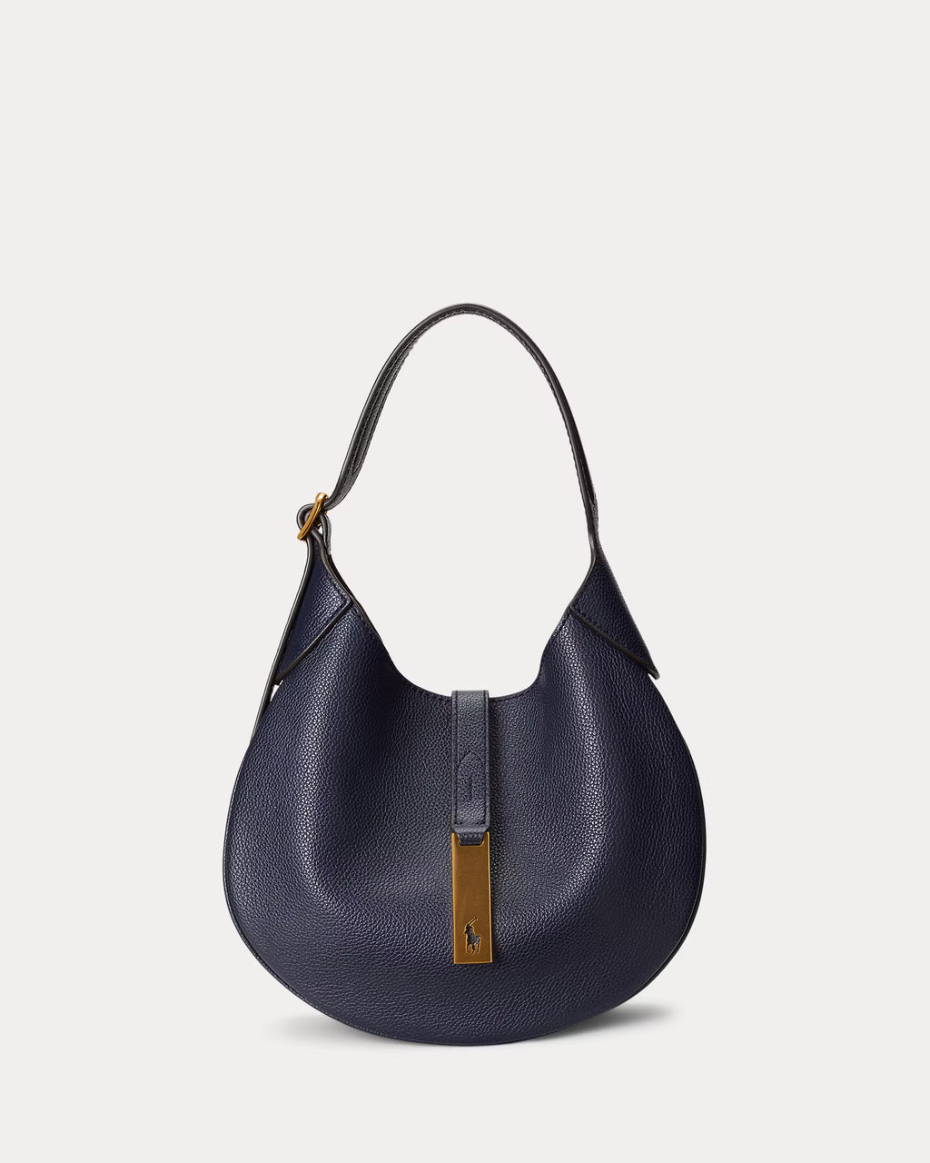 Polo Ralph Lauren Polo ID Leather Hobo Shoulder Bag