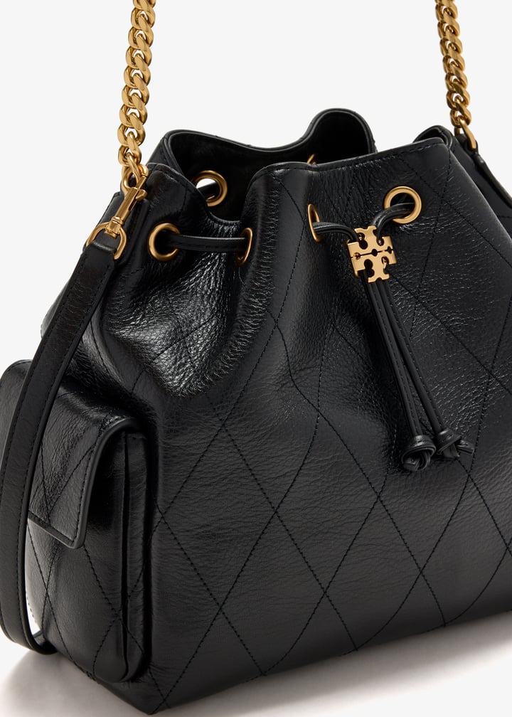 Tory Burch Charlie Quilted Drawstring Shoulder Bag