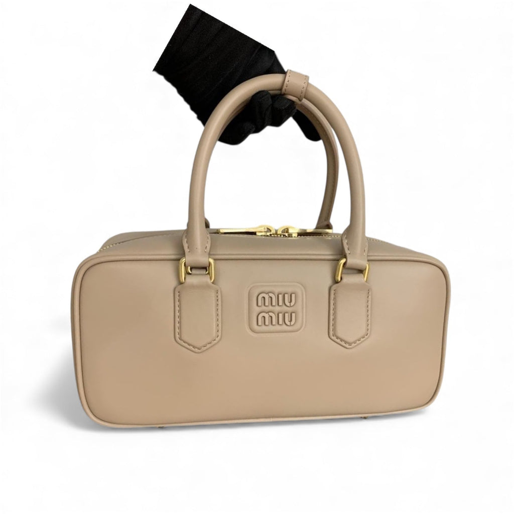 Miu Miu Arcadie Leather Top-Handle Bag