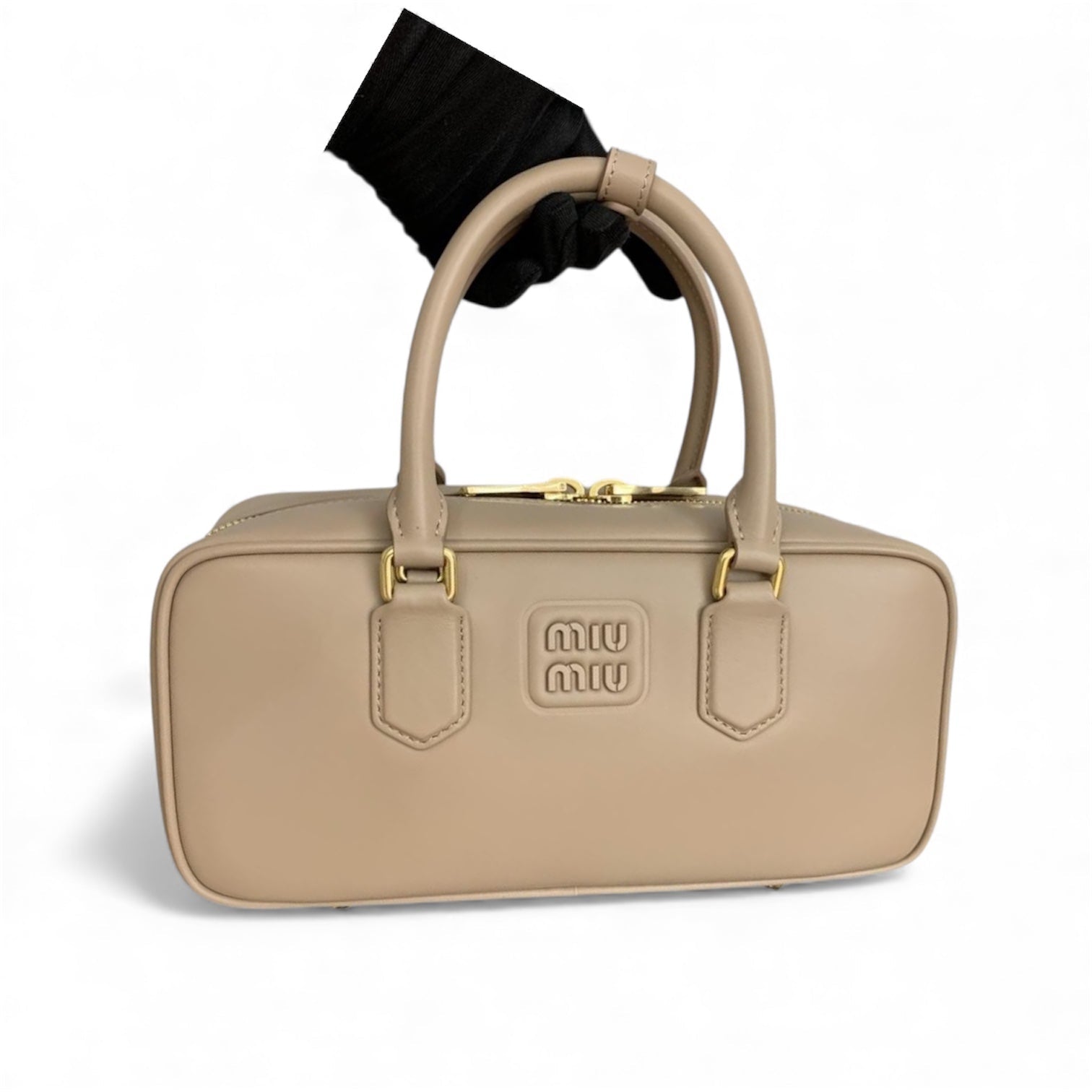 Miu Miu Arcadie Leather Top-Handle Bag