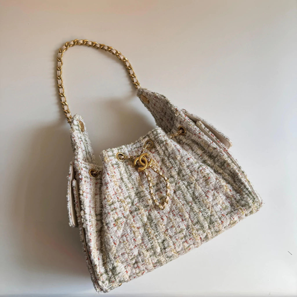 CHANEL 25 Tweed Hobo Bag