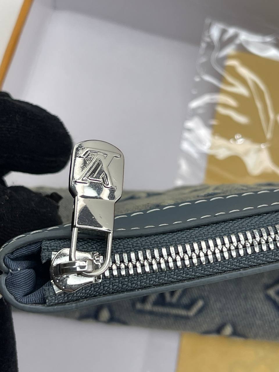 Louis Vuitton Denim Monogram Pouch