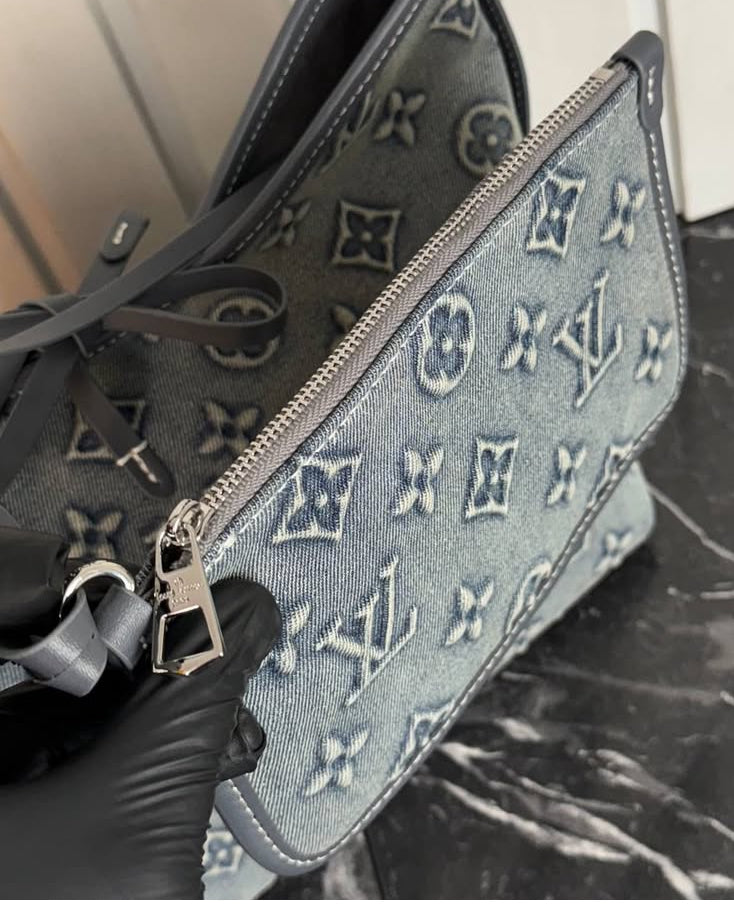 Louis Vuitton Denim Shoulder Bag Set