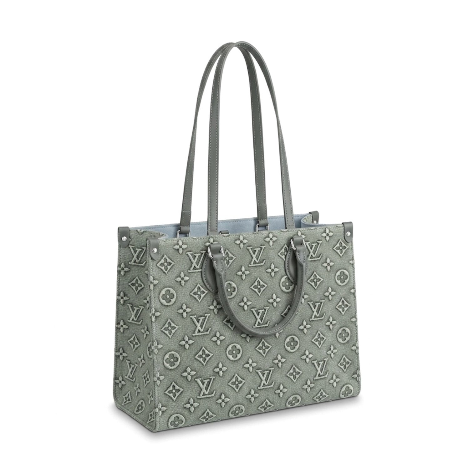 Louis Vuitton OnTheGo MM Monogram Denim Tote Bag