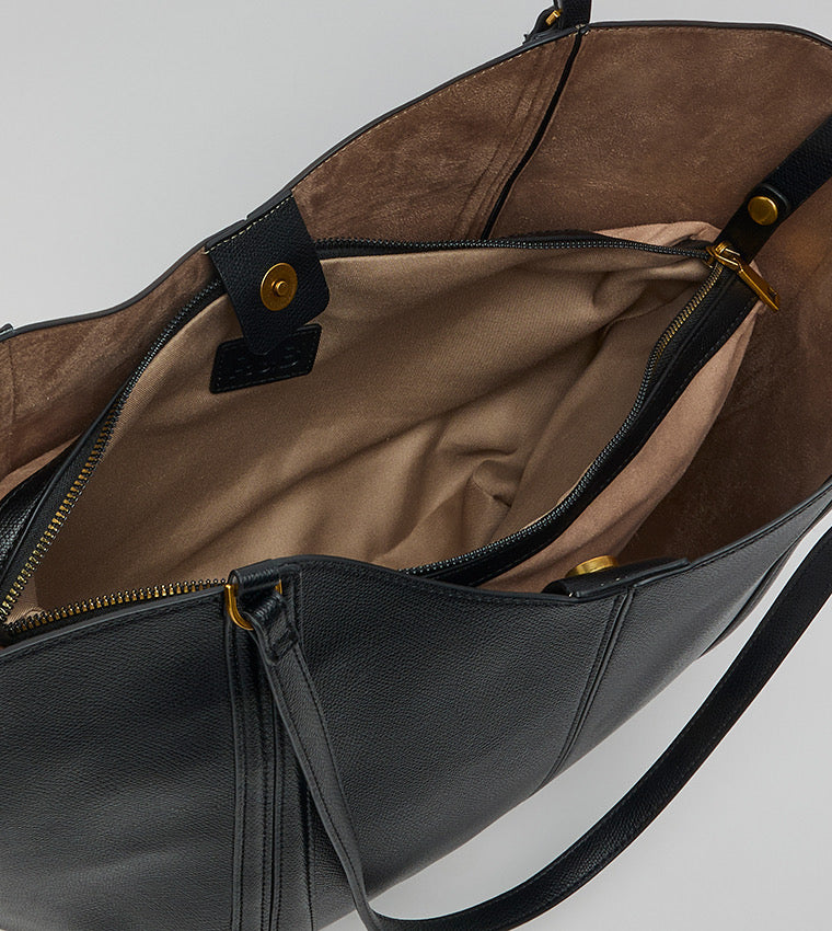Zara Minimalist Tote Bag with Inner Pouch