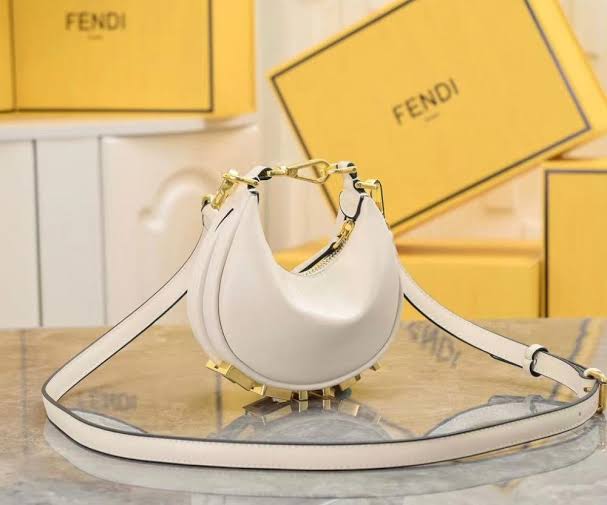 Fendi Mini Croissant FF Logo Bag