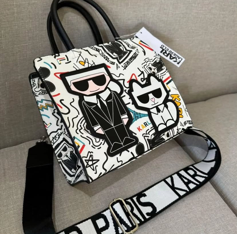 Karl Lagerfeld Canvas Tote Bag