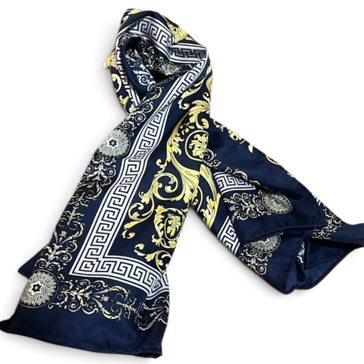 Versace Barocco Print Silk Square Scarf