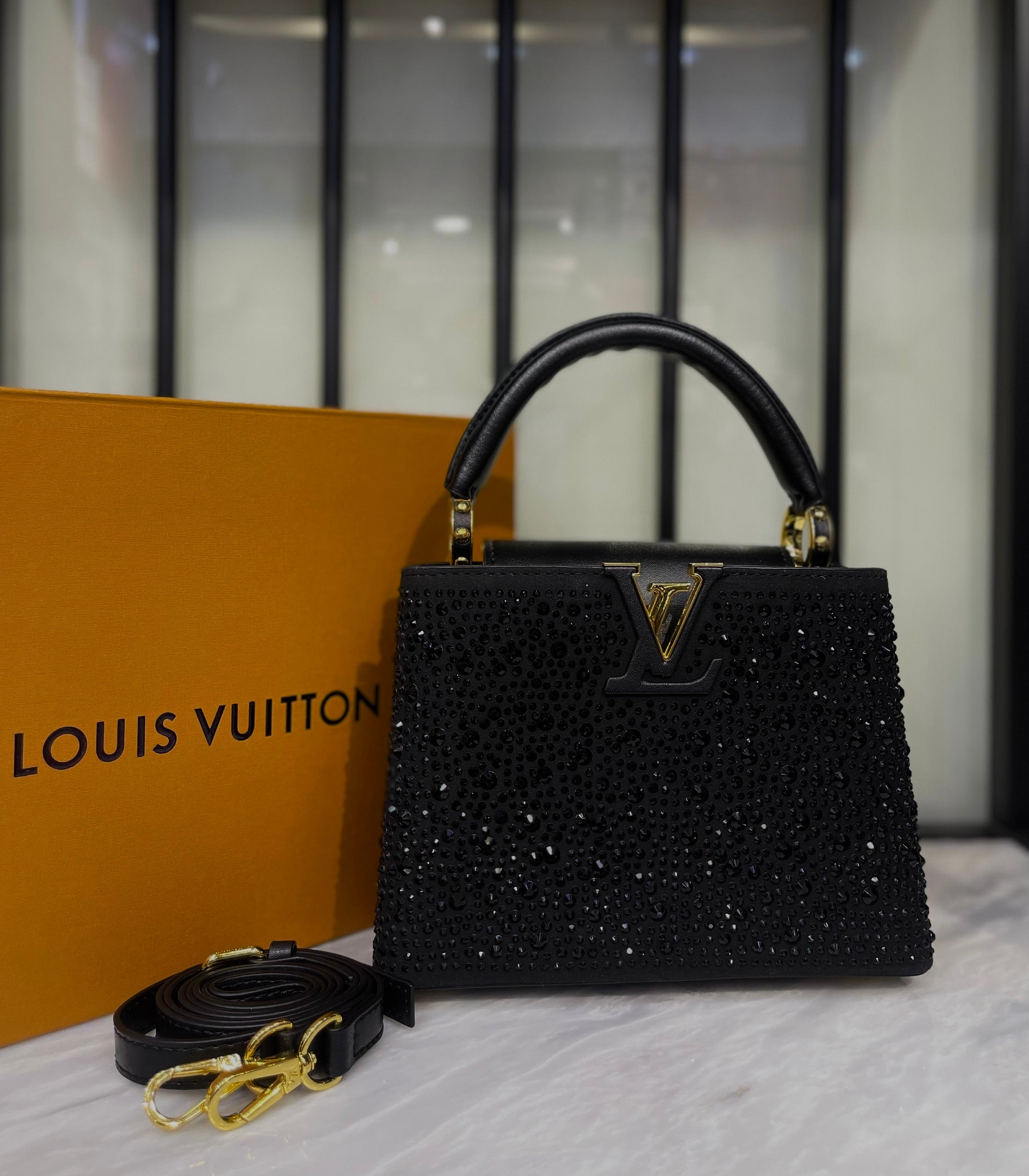Louis Vuitton Capucines Crystal Bag