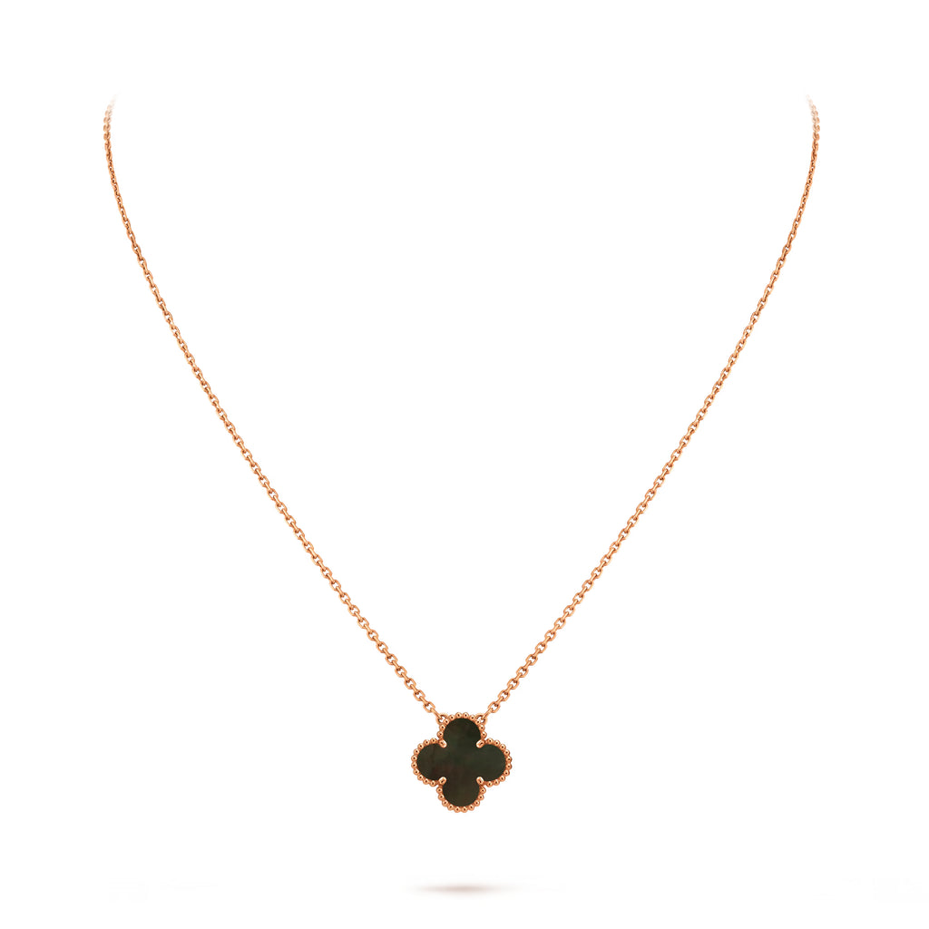 Van Cleef Vintage Alhambra pendant Rose Gold Necklace