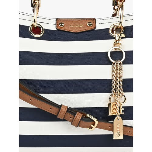 Aldo Striped Top Handle Bag