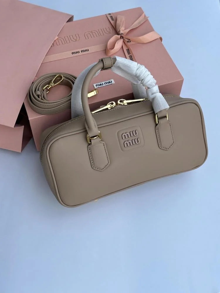 Miu Miu Leather Mini Top Handle Bag