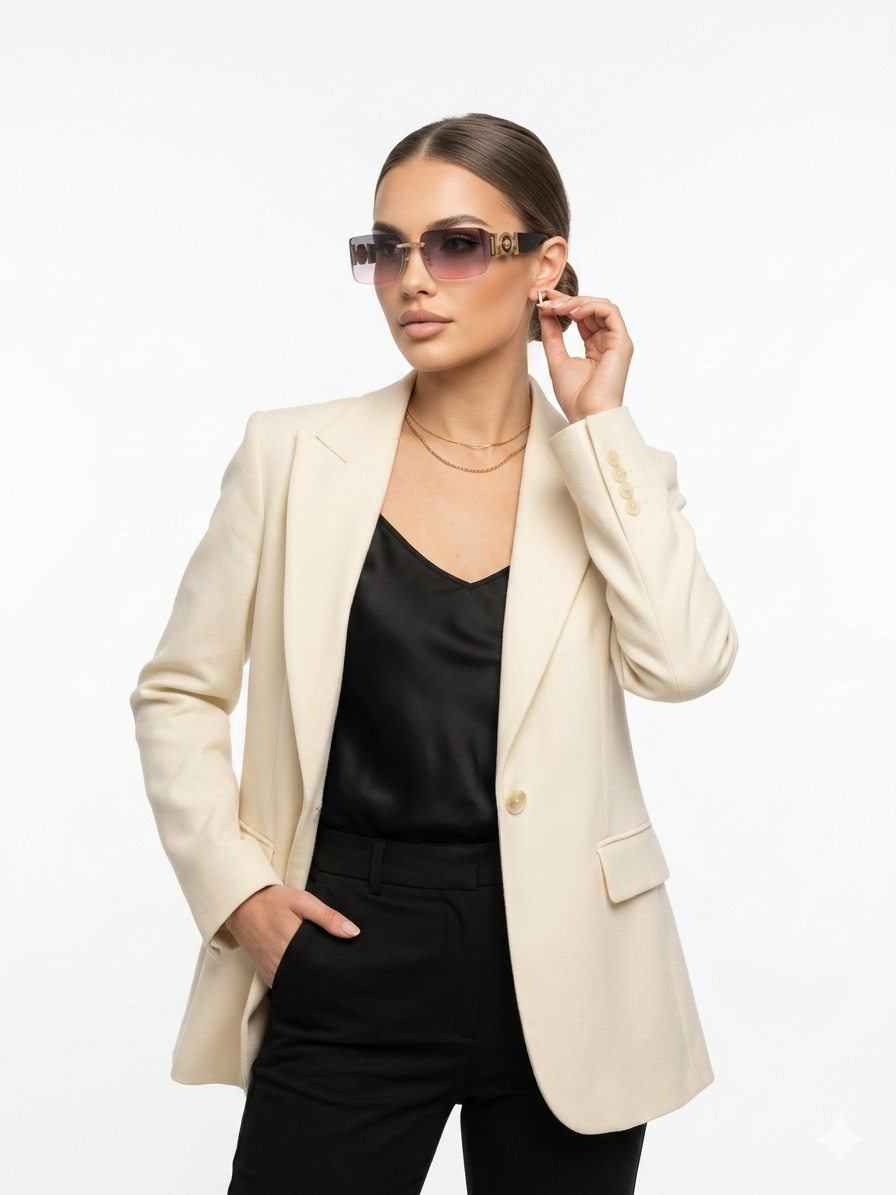Versace Medusa Medallion Shield Sunglasses