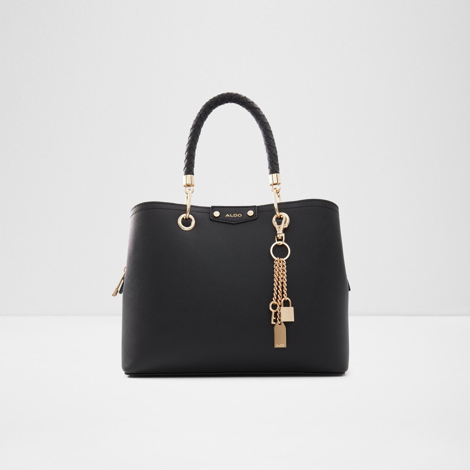 Aldo Striped Top Handle Bag