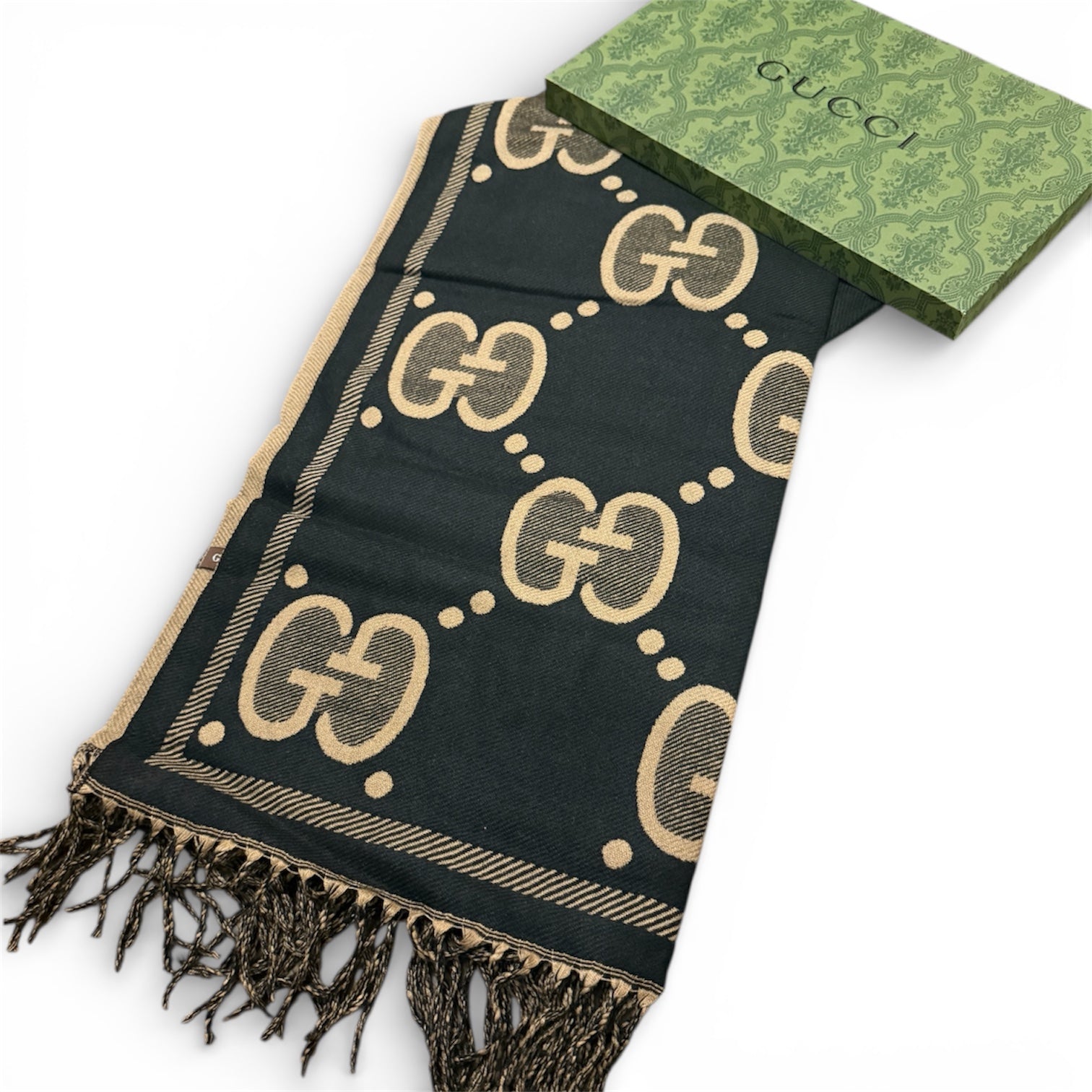 Gucci Double Face Wool Scarf