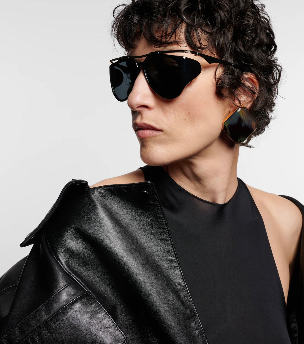 YSL Aviator Sunglasses – Black & Gold