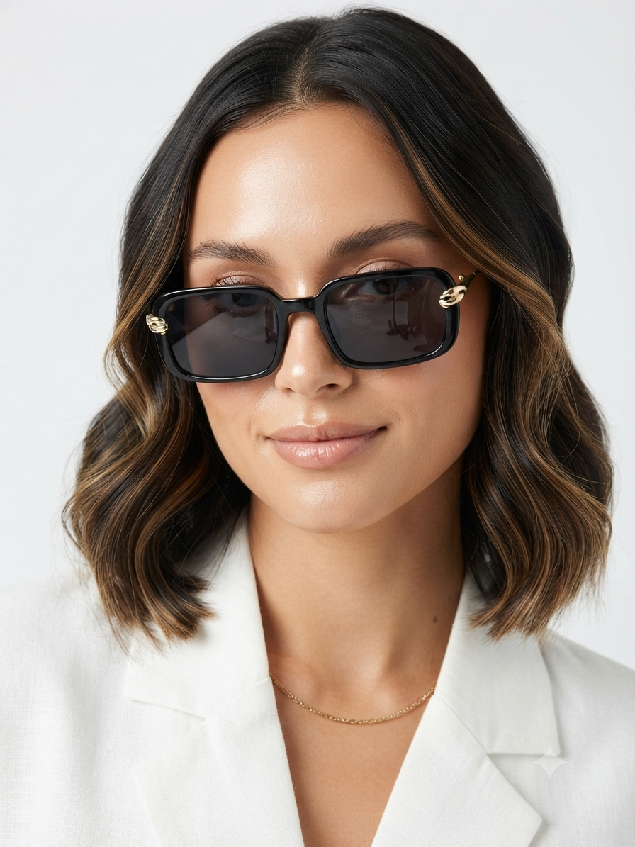 Bottega Veneta Rectangular Sunglasses