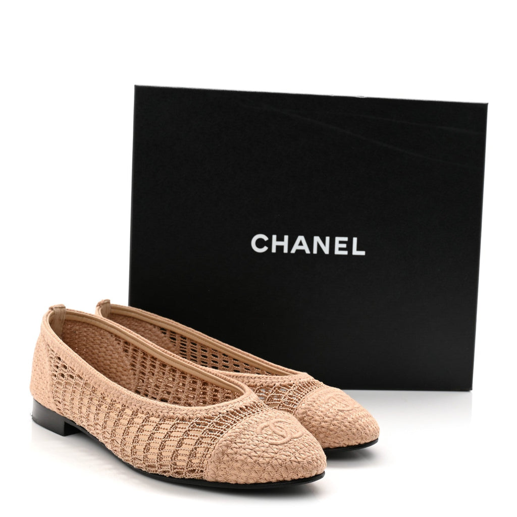 Chanel Crochet Ballet Flats