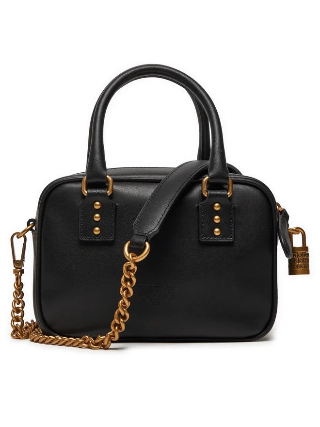 PINKO Leather Shoulder Bag Bowling
