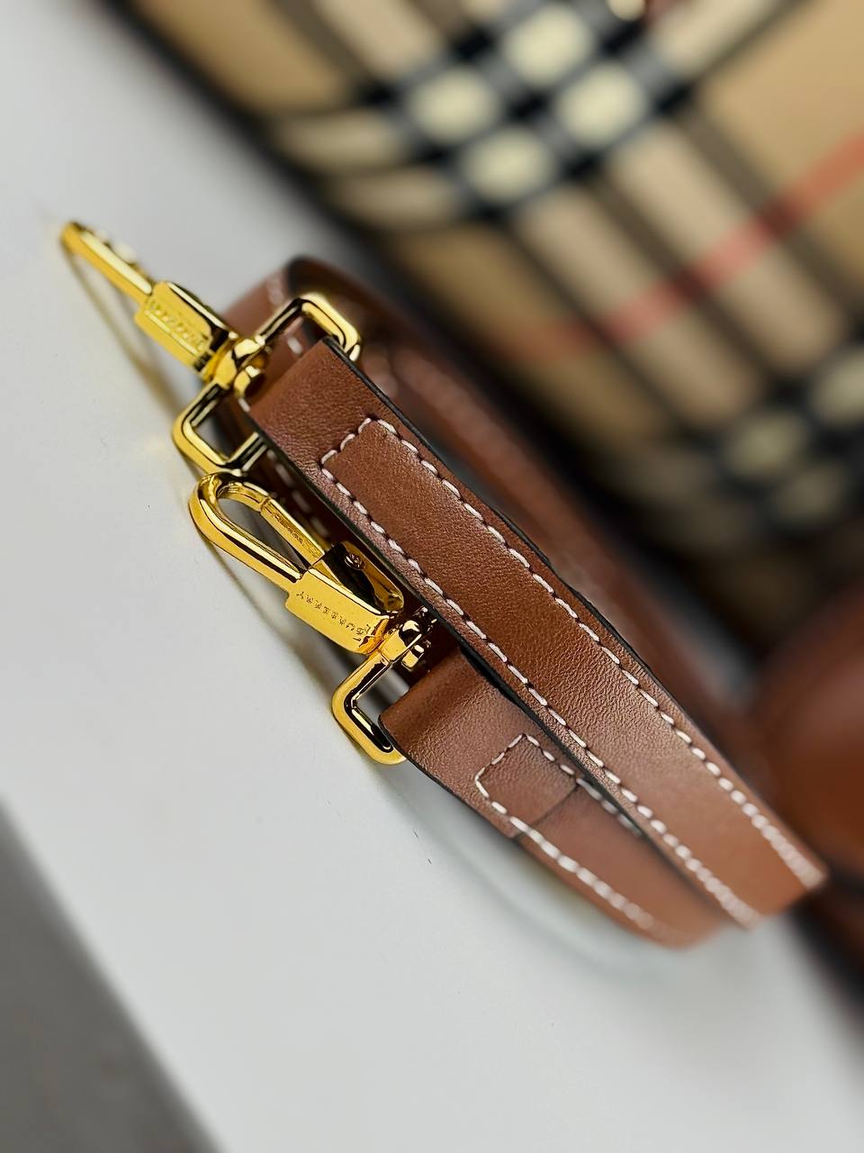 Burberry Check Tote Bag